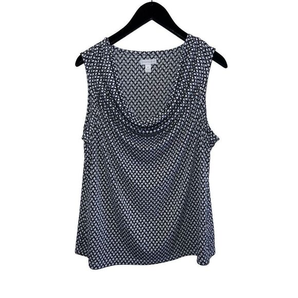 Charter Club sleeveless cowl neck blouse XL - Picture 1 of 5